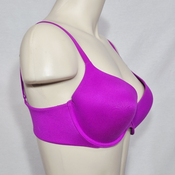34D Victoria's Secret Lined Demi Underwire Bra Bright Pink - Picture 2 of 5